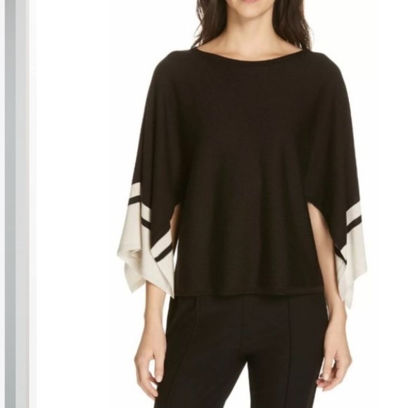 Eileen Fisher Sweaters - Eileen Fisher Bateau Neck Split Sleeve Sweater M